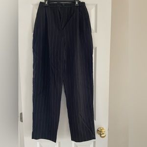 wool pinstripe slacks